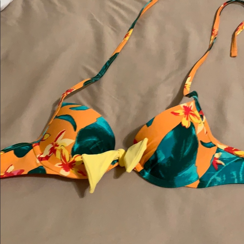Orange bikini top